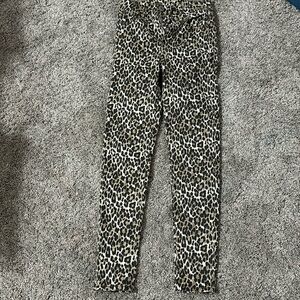 Cheetah print worn